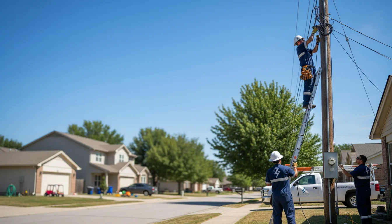 Residential electrician providing installation services in Dyess Afb, TX